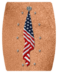 DAREC 421 SH CP Flag at Rest Shimmer Copper